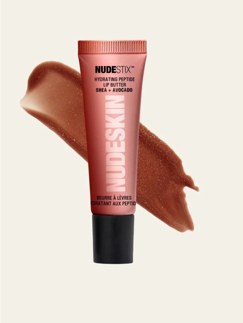 New! NUDESTIX Hydrating Peptide Lip Butter - color: mocha magic